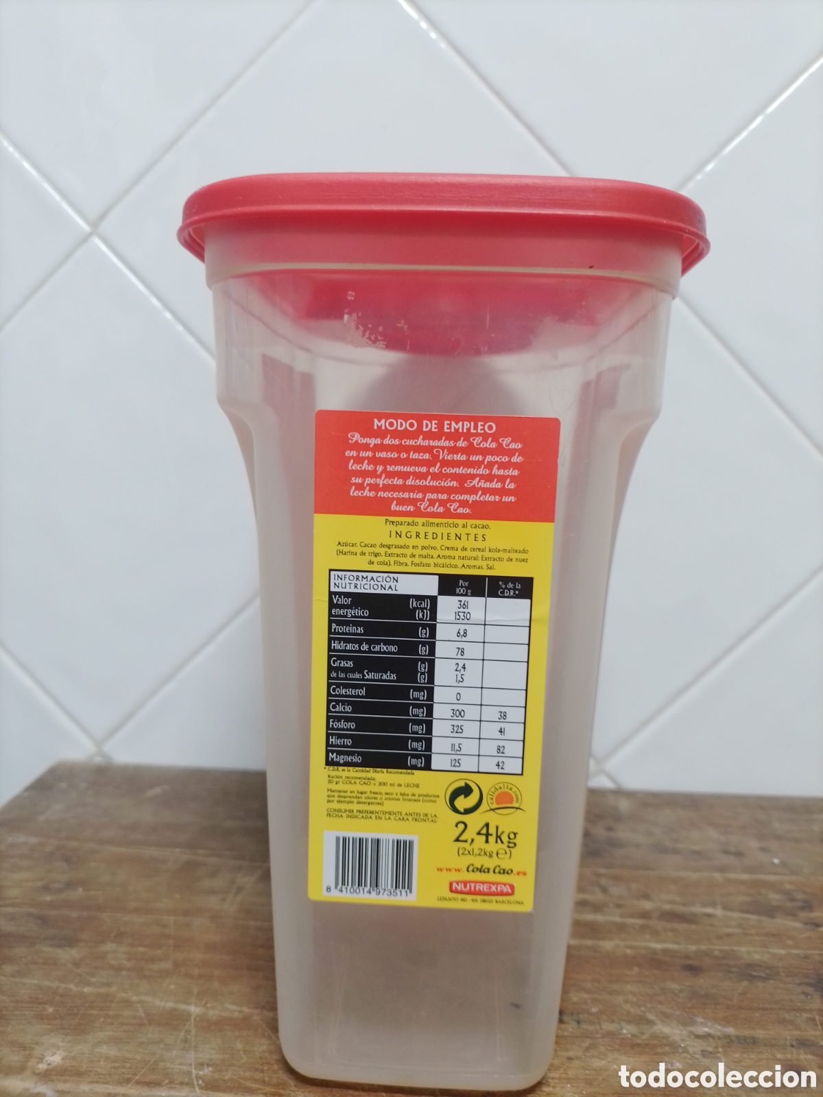 Coleccionismo: Jarra o envase Cola cao. - Foto 2
