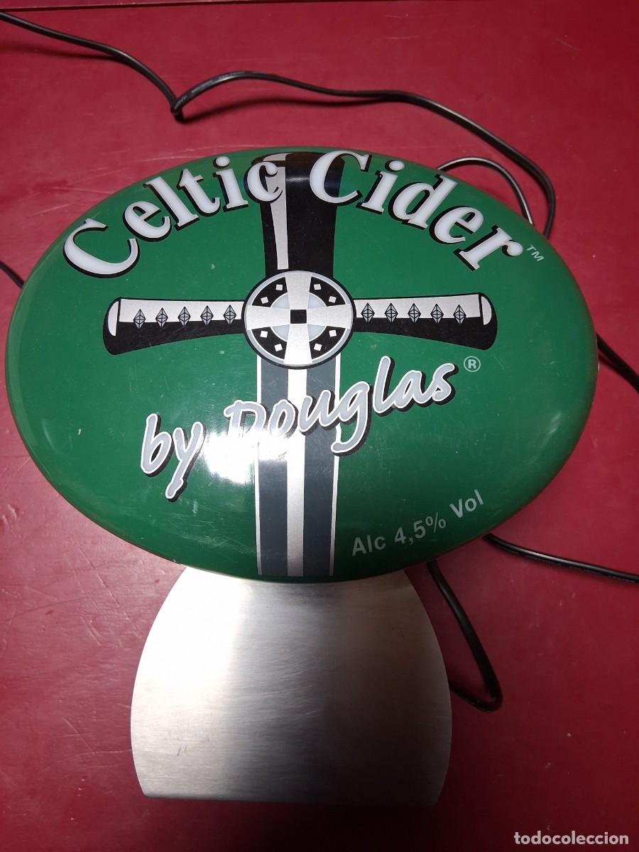 Colecionismo: LUMINOSO PARA GRIFO DE SIDRA CELTIC CIDER BY DOUGLAS.