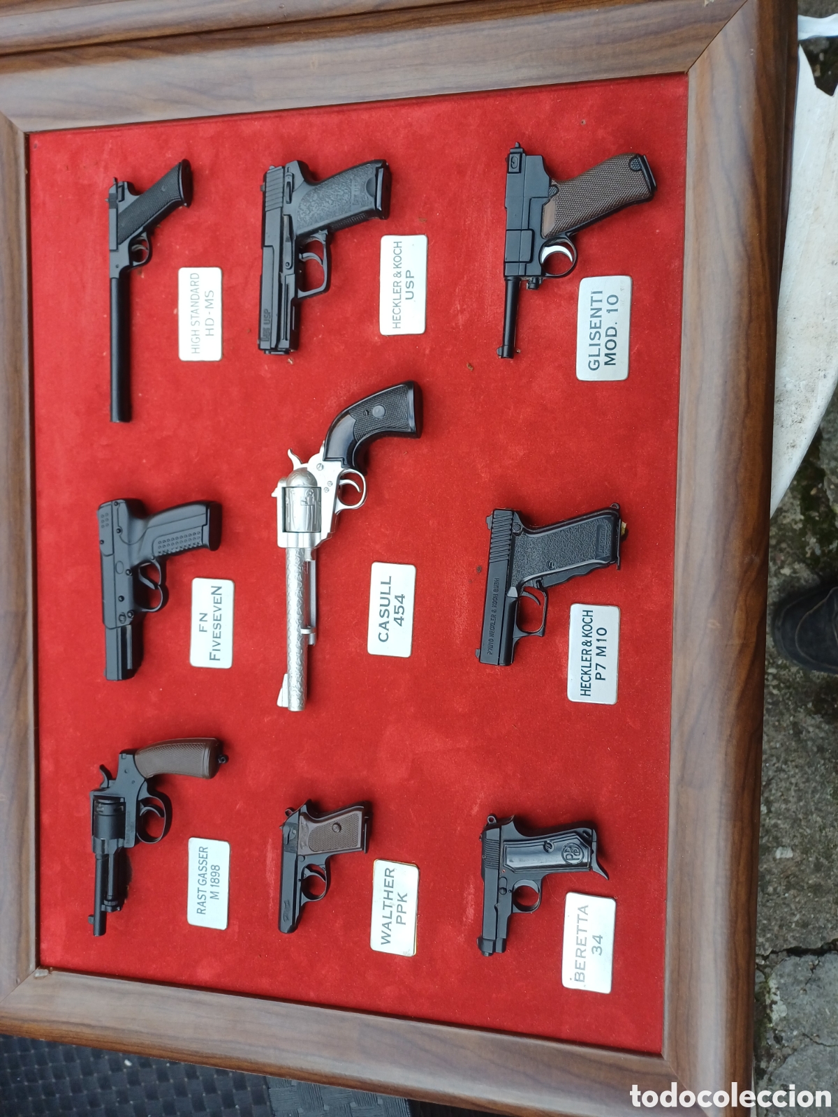 Coleccionismo: Coleccion pistolas en marco - Foto 4
