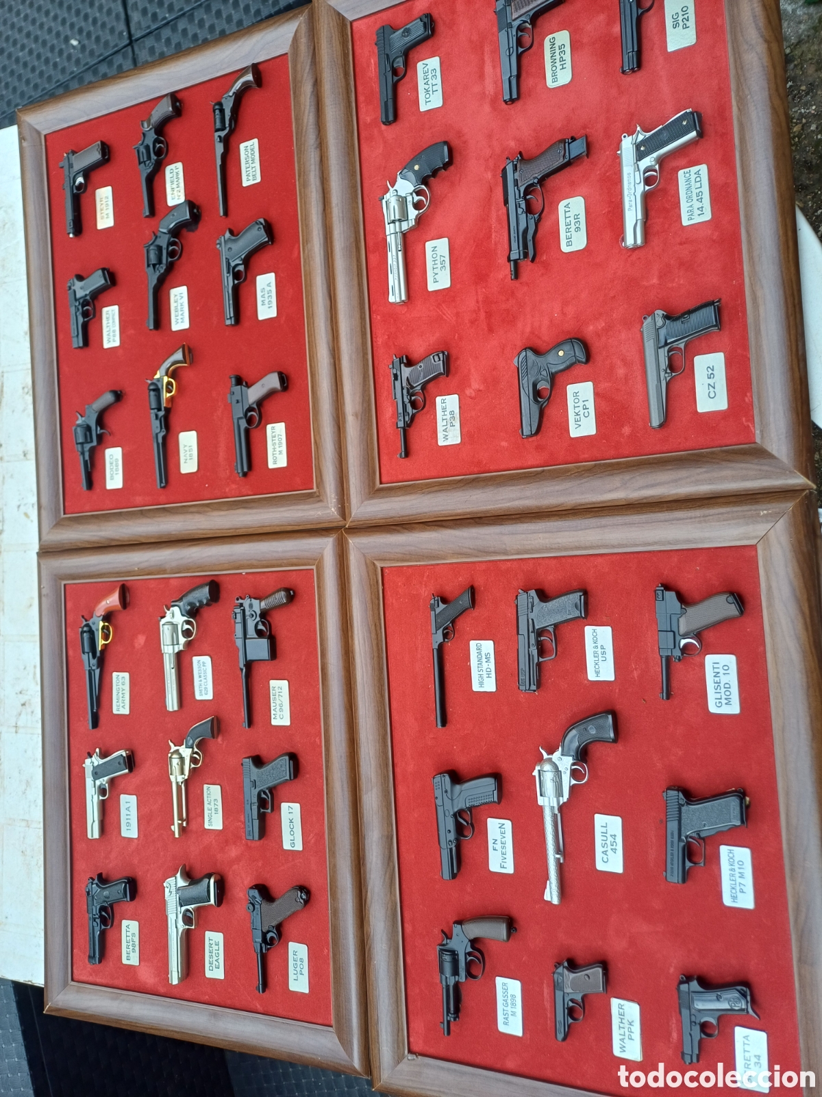 Coleccionismo: Coleccion pistolas en marco - Foto 1