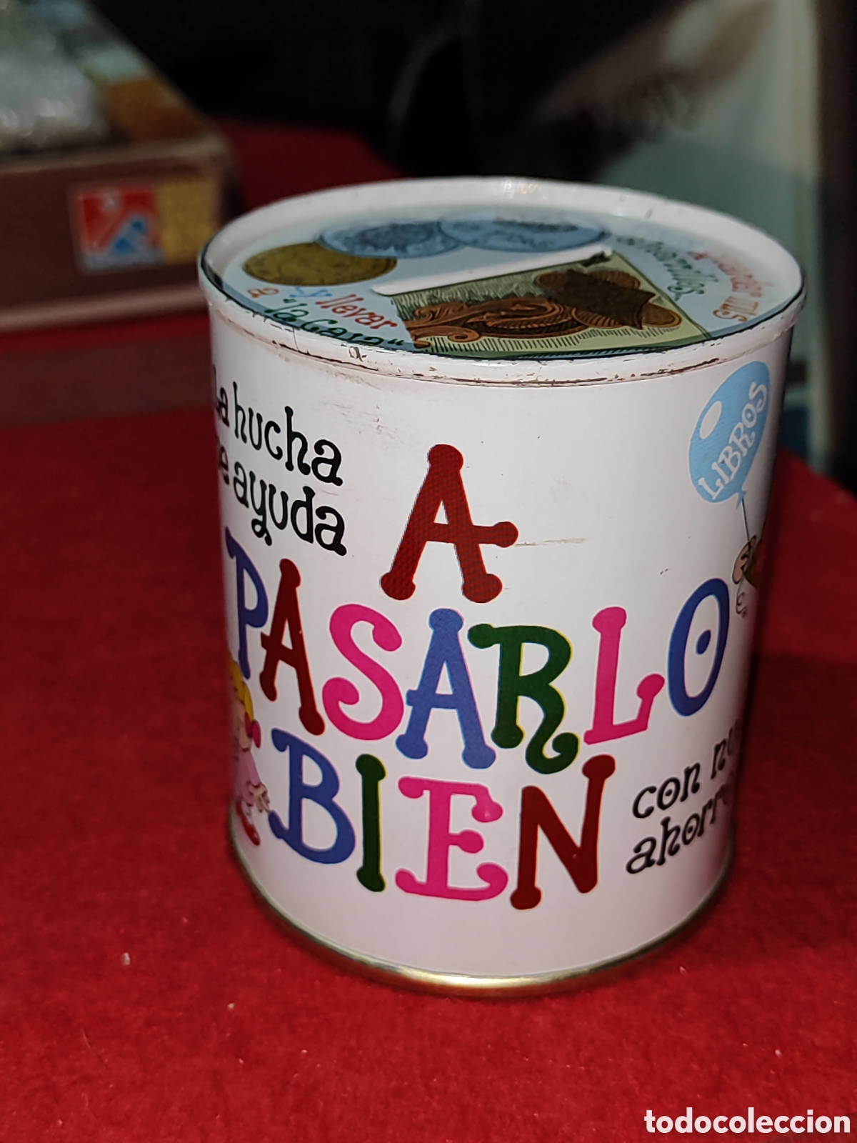 Coleccionismo: Hucha publicidad Caja de Ahorros de Alicante y Murcia A PASARLO BIEN buen estado