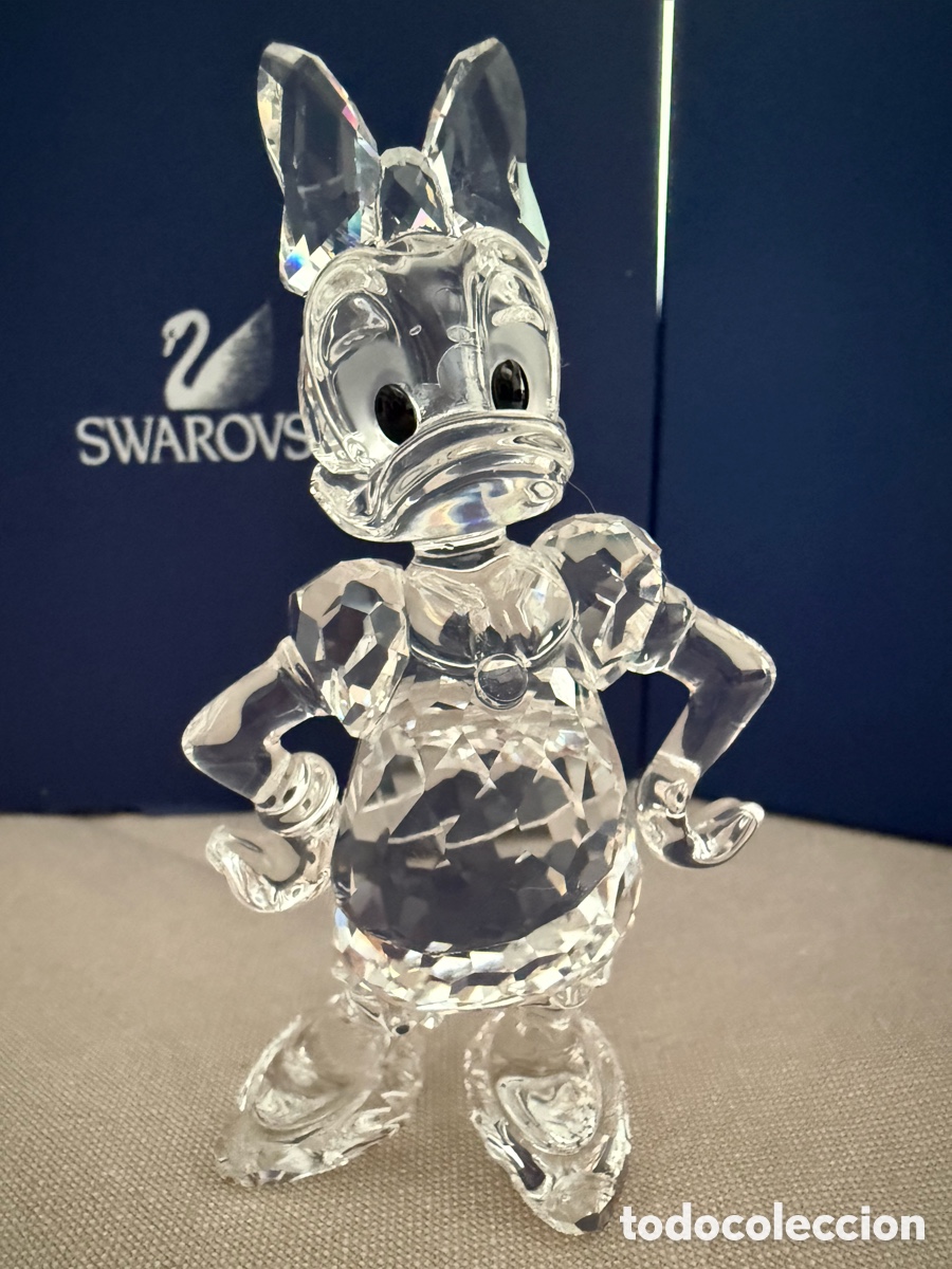 Colecionismo: Swarovski Daisy Duck Disney Ref. 687320 Figura de Cristal con Caja y Certificado