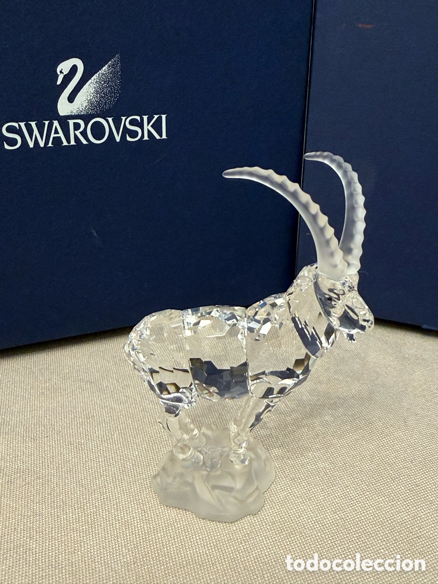 Colecionismo: Swarovski Ibex 275439 &ndash; Cabra Mont&eacute;s de Cristal con Caja y Certificado