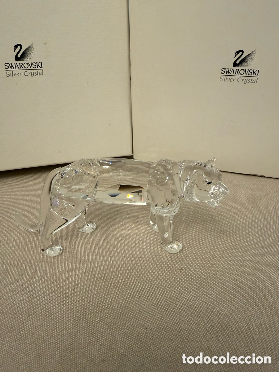 Collectionnisme: Swarovski Tiger 220470 &ndash; Tigre de Cristal con Caja y Certificado