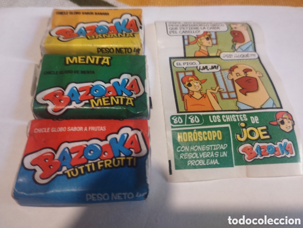 Sammeln: Raro lote de 3 chicles completos diferentes m&aacute;s un cromo de Bazoka