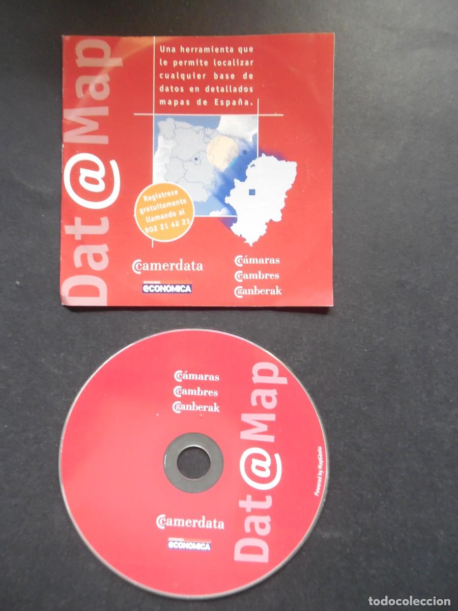 Collectionnisme: CD-ROM Dat@Map de Camerdata. Software de Geomarketing Vintage (A&ntilde;os 90). Con manual