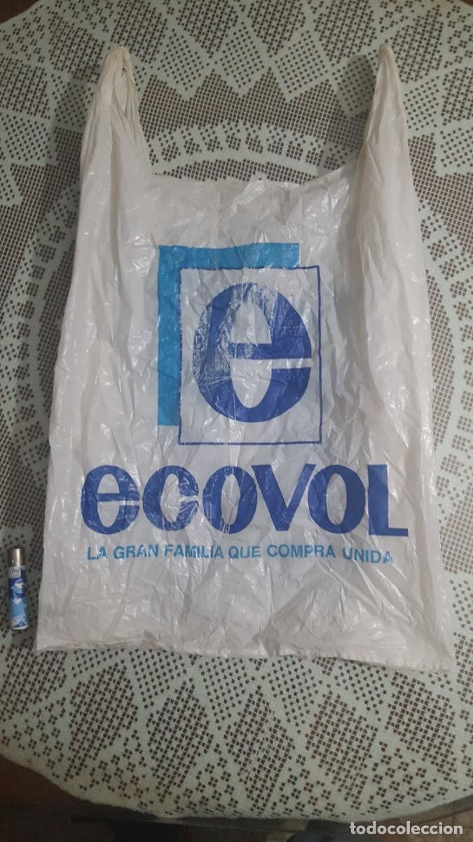 Collezionismo: Antigua bolsa de pl&aacute;stico de Ecovol, tama&ntilde;o grande.