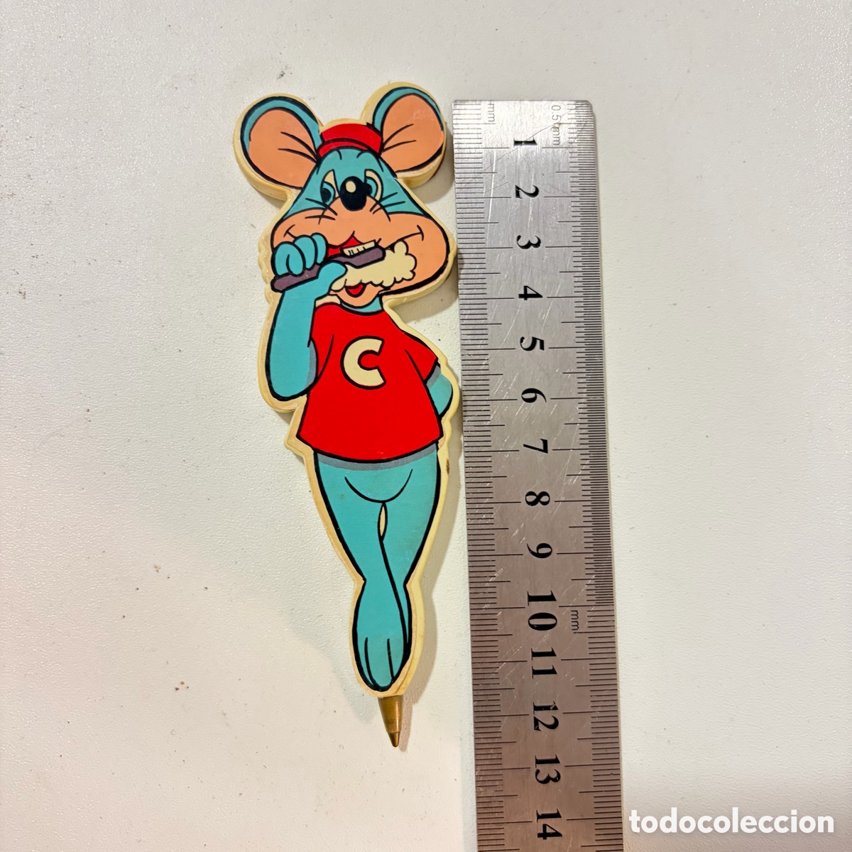 Collecting: boligrafo raton perez colgate a&ntilde;os 80 figura publicitaria pasta de dientes 12 cm colgate