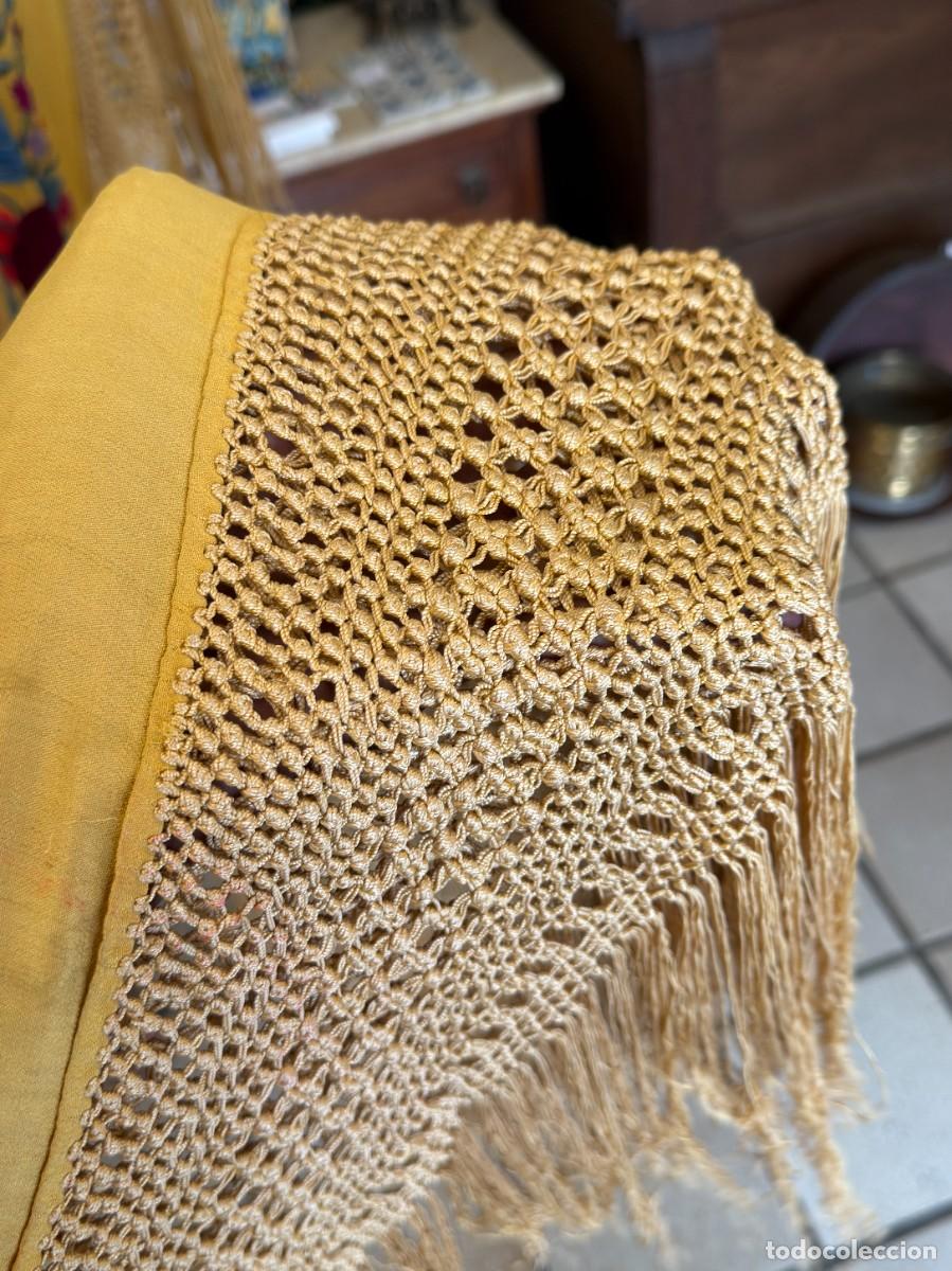 Coleccionismo: Mant&oacute;n de Manila bordado - Foto 9