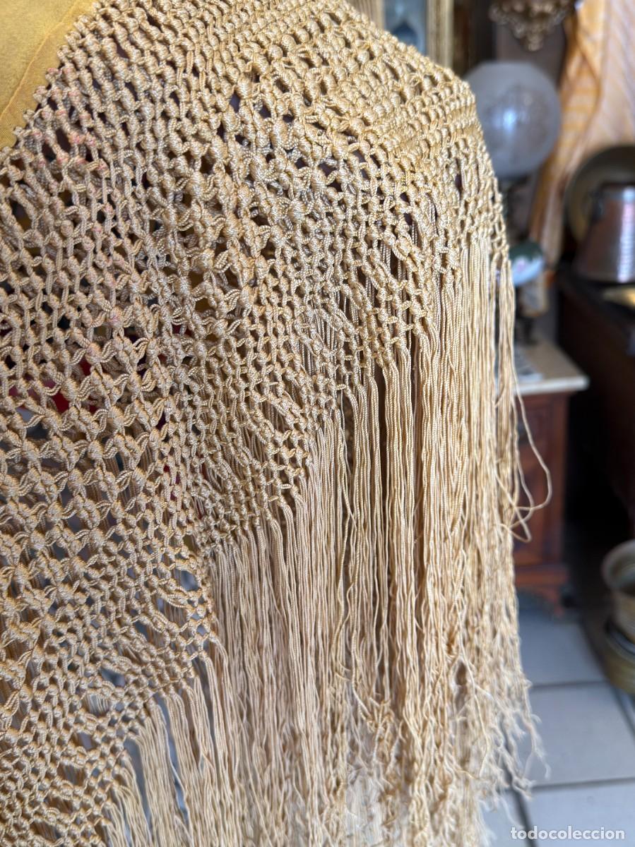 Coleccionismo: Mant&oacute;n de Manila bordado - Foto 10