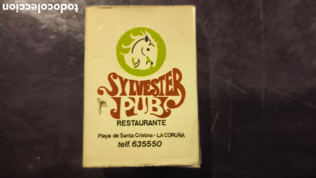 Collezionismo: Caja cerillas pub restaurante sylverter la Coru&ntilde;a Galicia
