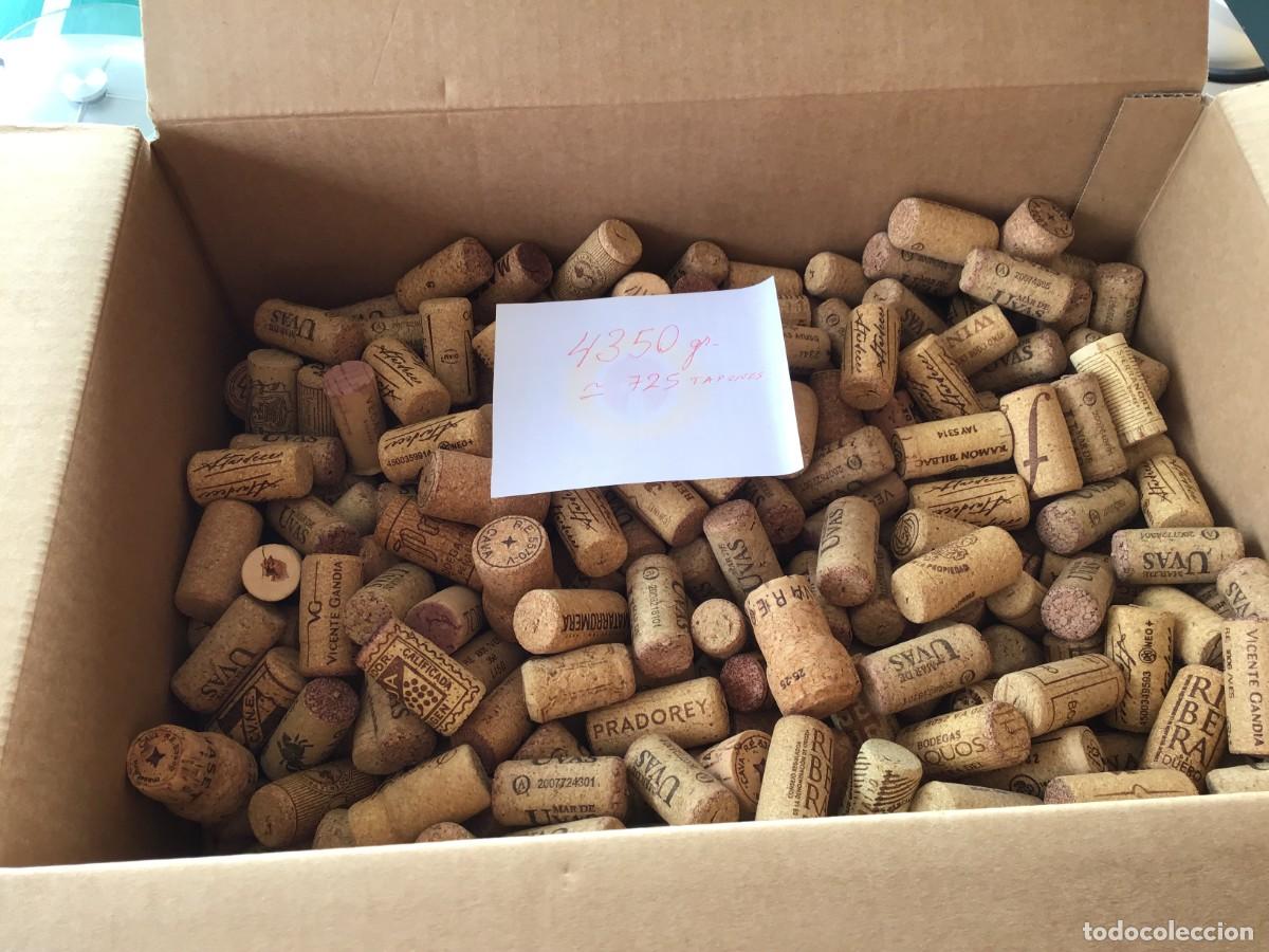 Colecionismo: LOTE DE TAPONES DE CORCHO 4350 GR. (Unos 730 tapones).