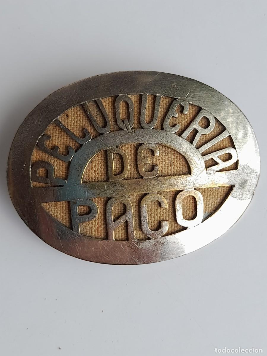 Colecionismo: PELUQUERIA DE PACO. PLACA DE PERSONAL
