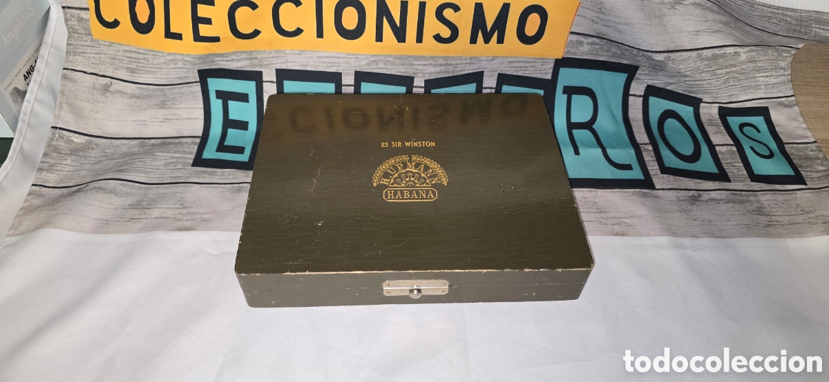 Collectionnisme: CAJA DE PUROS 25 SIR WINSTON H. UPMANN HABANA VACIA . MADERA