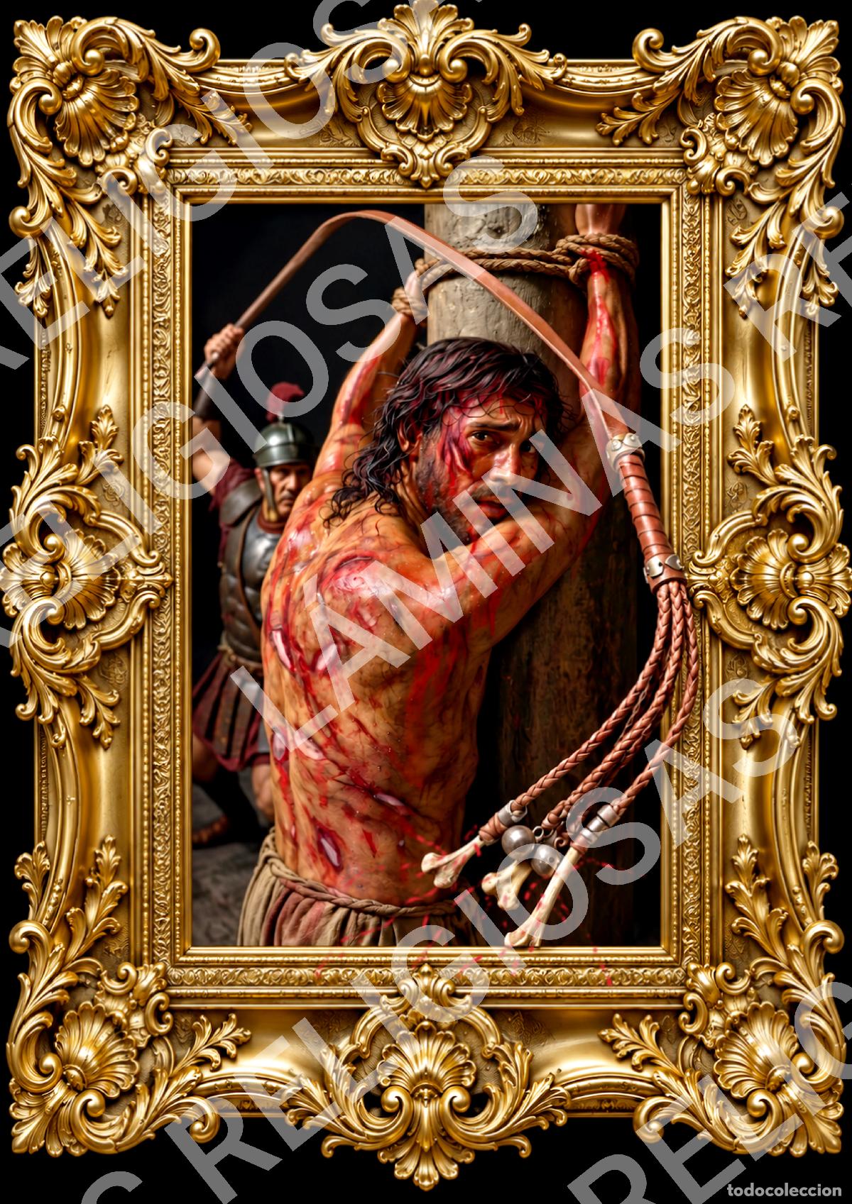 Coleccionismo: 2 l&aacute;minas de Jes&uacute;s con efecto tridimensional - Foto 2