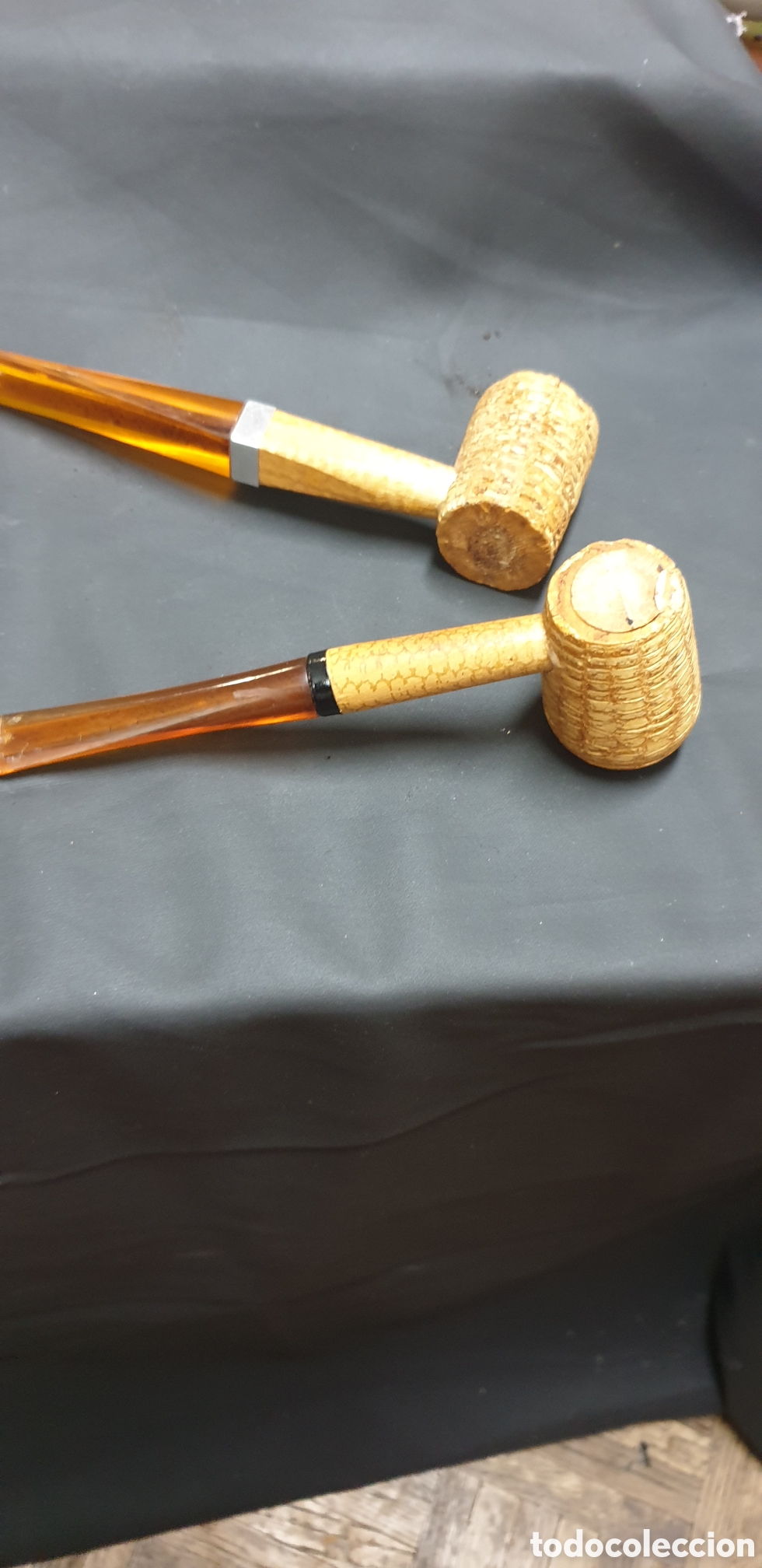 Sammeln: pipas de ma&iacute;z (tambi&eacute;n conocidas como corn cob pipes), espec&iacute;ficamente del fabricante Missouri Meers