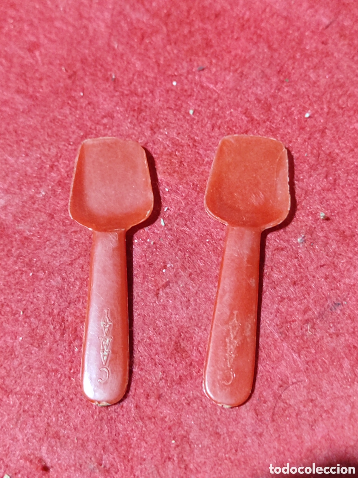 Collezionismo: Pareja de cucharas cucharitas helados CAMAY antiguo CAMY