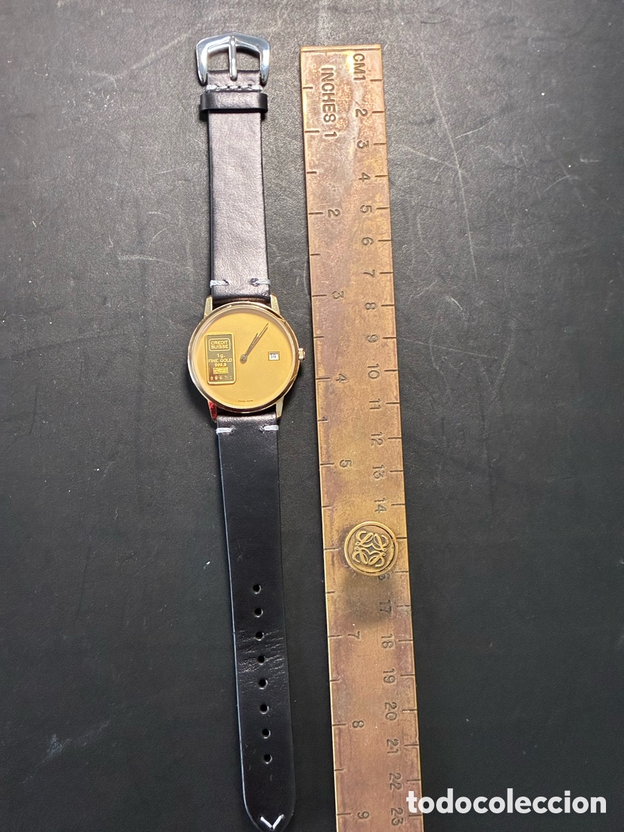 Coleccionismo: Reloj con lingote de oro suizo - Foto 6