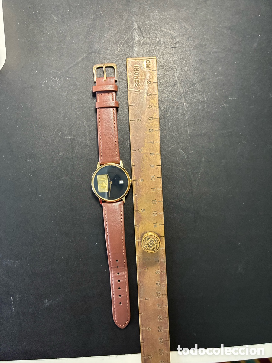 Coleccionismo: Reloj con lingote de oro suizo - Foto 7