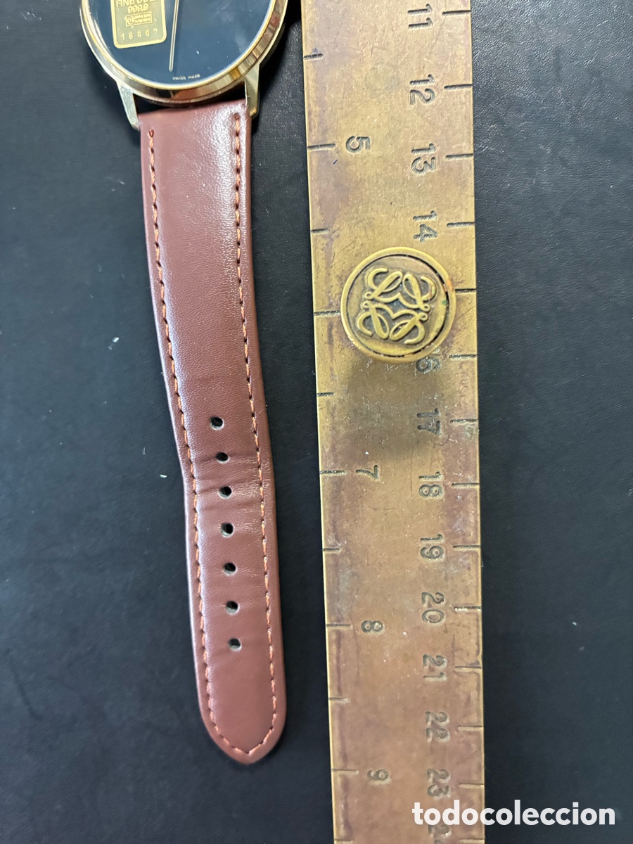 Coleccionismo: Reloj con lingote de oro suizo - Foto 8