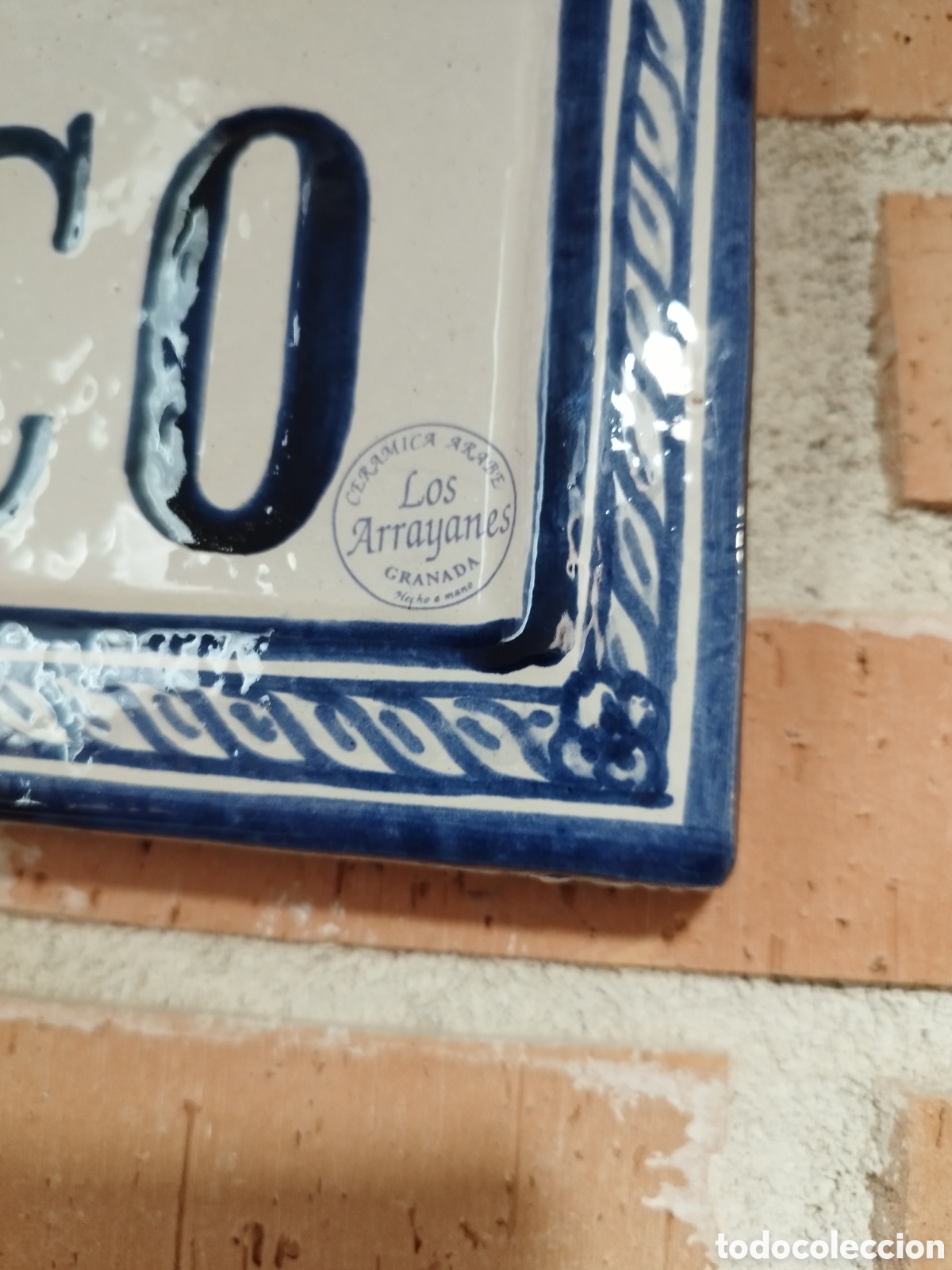 Coleccionismo: Placa cer&aacute;mica granadina - Foto 2
