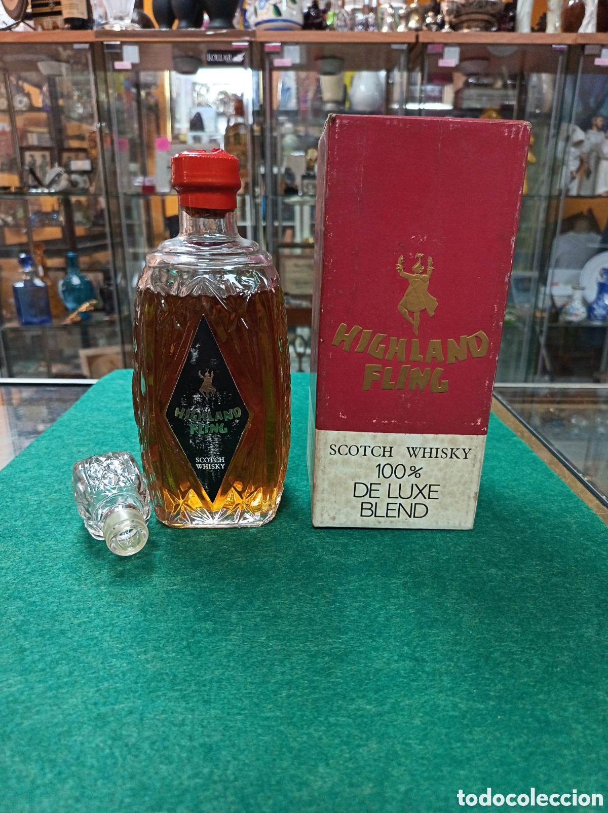 Sammeln: Whisky Highland Fling, antigua. Con precinto, llena.