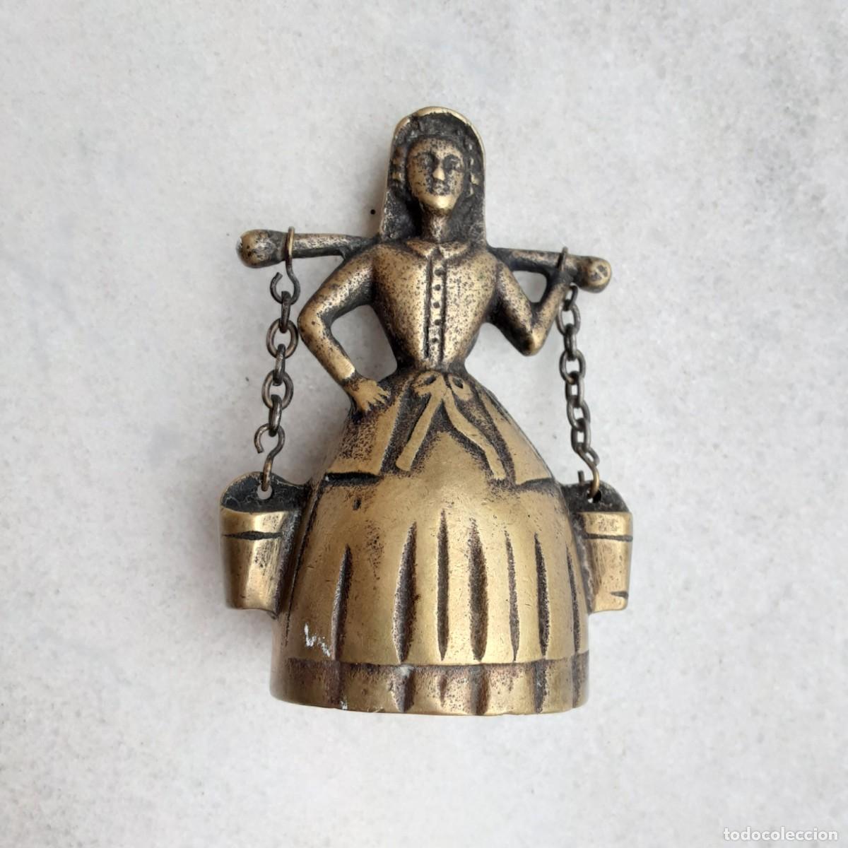 Sammeln: Campana de bronce se&ntilde;ora con cubos