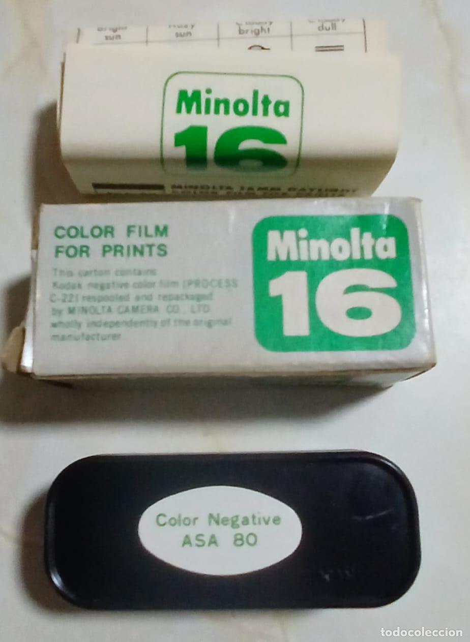 Collectionnisme: Antigua PEL&Iacute;CULA FOTOGR&Aacute;FICA COLOR FILM FOR PRINTS - MINOLTA 16 - ASA 80 -En caja - 1972