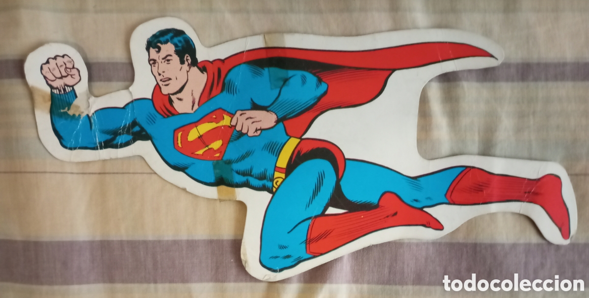 Collezionismo: Superman Figura de carton troquelado de promoci&oacute;n de kiosko a&ntilde;os 70