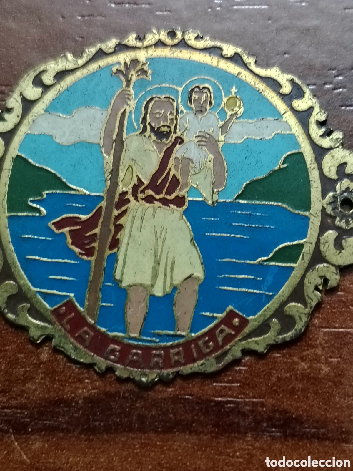 Coleccionismo: Tres chapas antiguas de San Cristobal - Foto 3