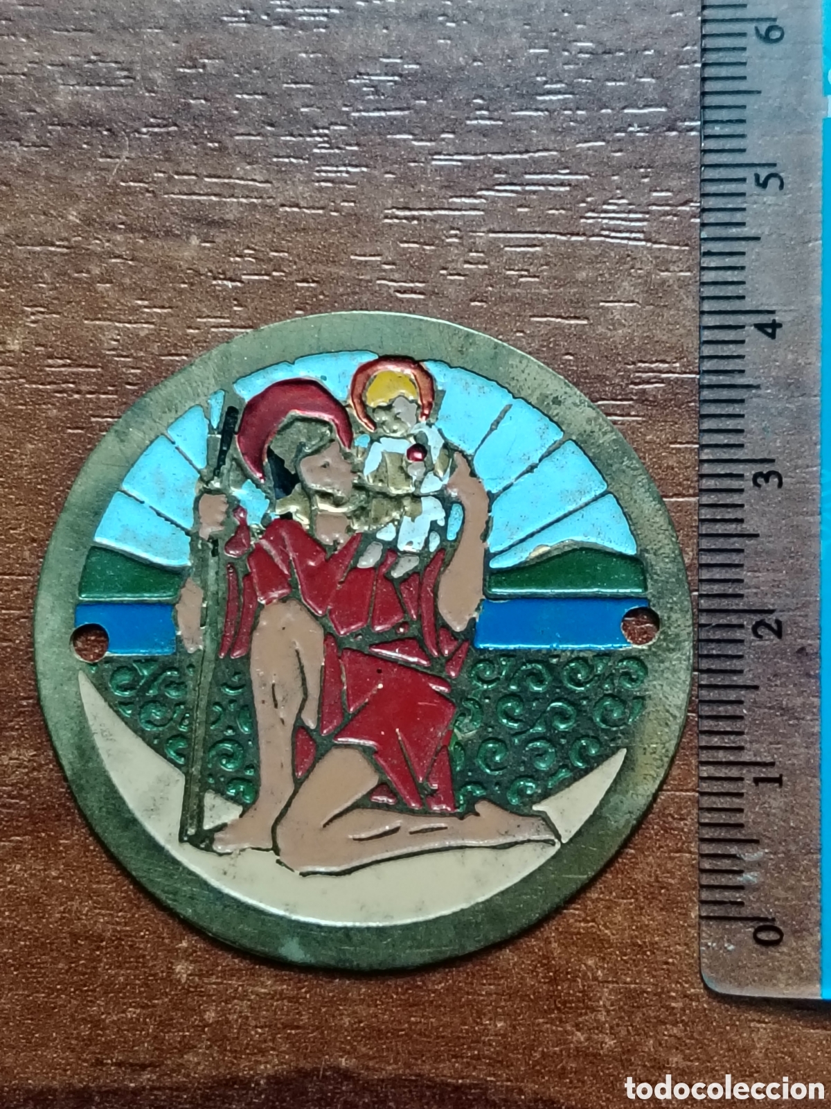 Coleccionismo: Tres chapas antiguas de San Cristobal - Foto 4