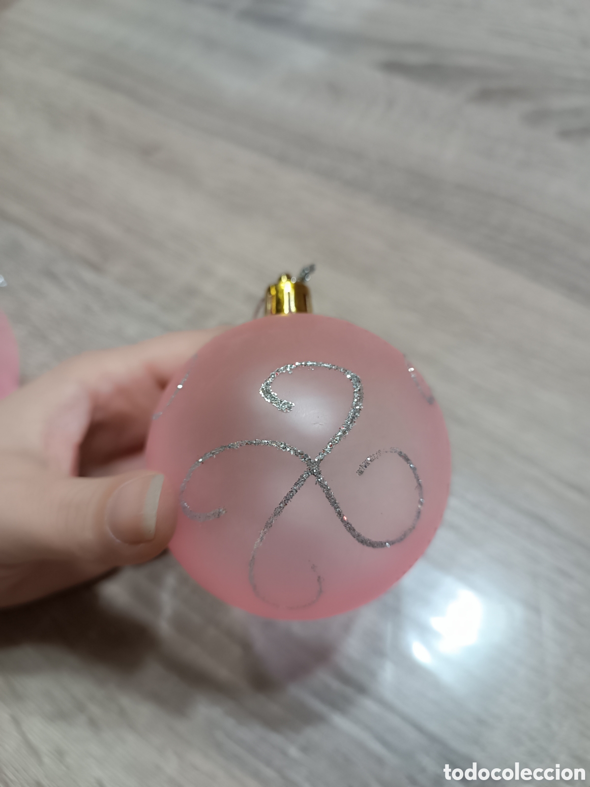 Coleccionismo: Bolas &aacute;rbol Navidad rosa - Foto 4