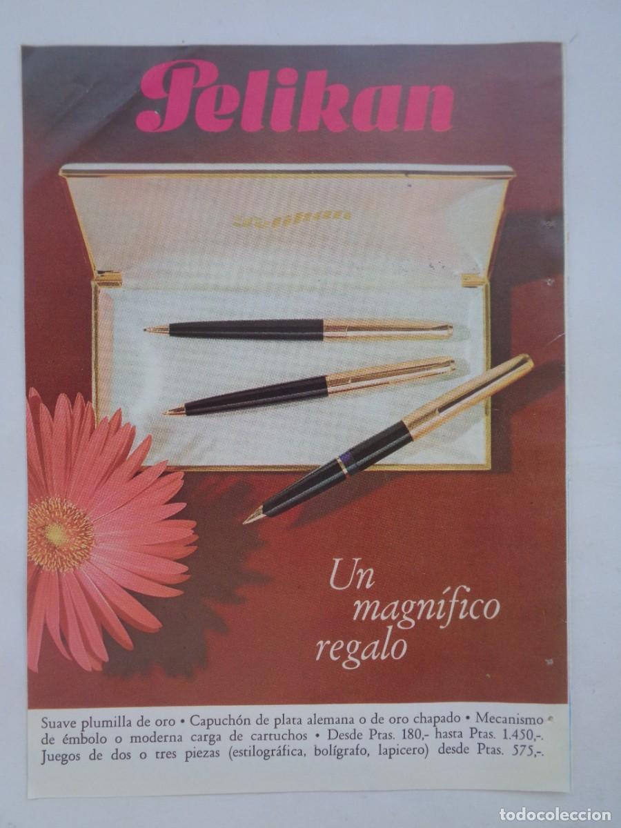 Coleccionismo: HOJA DE REVISTA CON ANUNCIO DE PLUMAS PELIKAN . A&Ntilde;OS 60