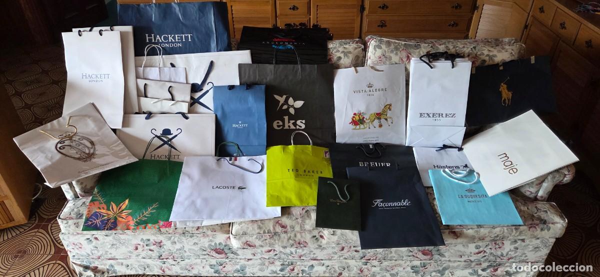 Coleccionismo: Conjunto de 70 bolsas de tiendas de lujo. - Foto 2