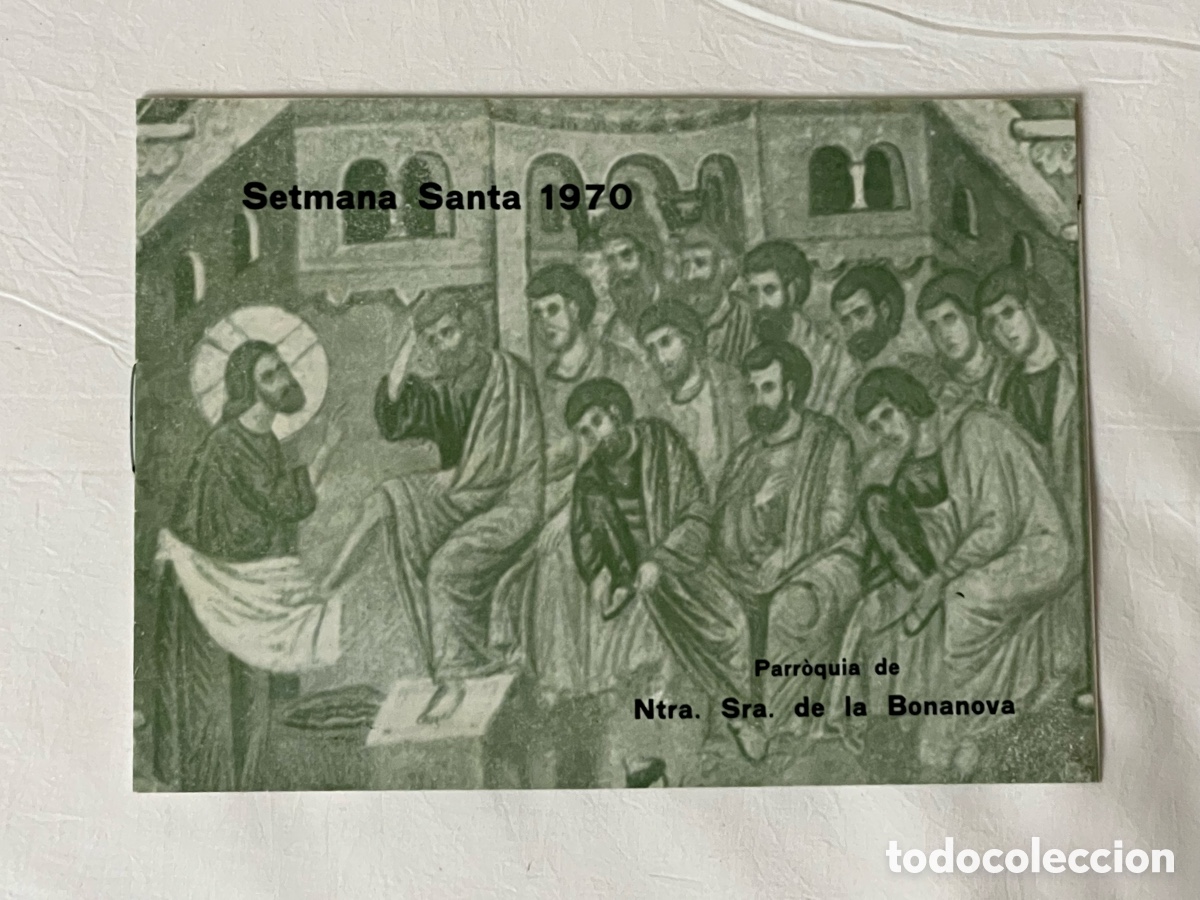 Coleccionismo: BARCELONA. Parroquia de Ntra Sra de la Bonanova. Setmana Santa de 1970. Programa..