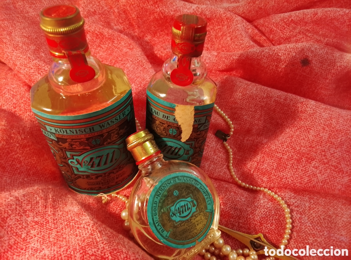 Coleccionismo: Lote de Tres botellas de la m&iacute;tica colonia &rdquo;N&uacute;m. 4711&rdquo; ( Cologne on Rhin)
