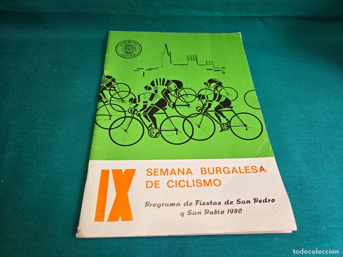 Coleccionismo: PROGRAMA CLUB CICLISTA BURGALES , 1980 , SEMANA BURGALESA DEL CICLISMO