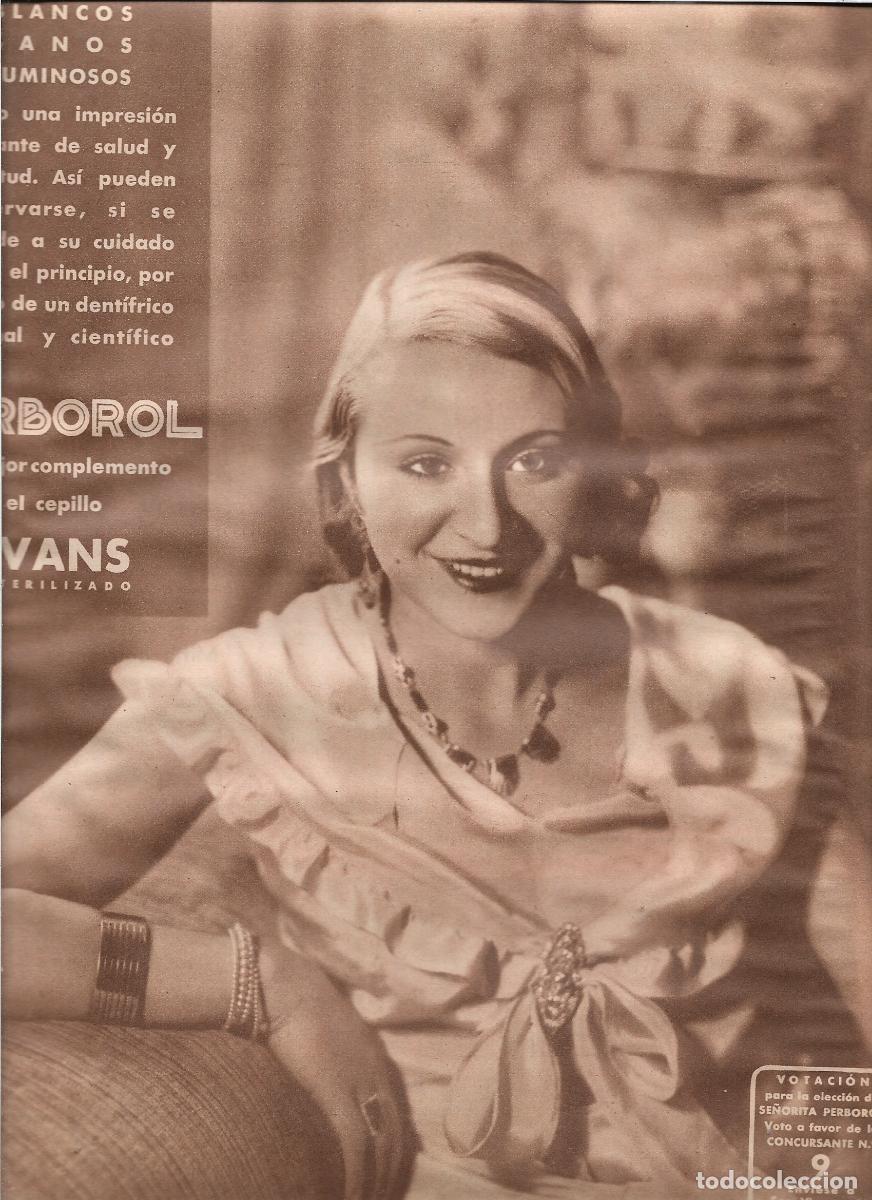 Coleccionismo: A&Ntilde;O 1933 RECORTE PRENSA PUBLICIDAD DENTIFRICO PERBOROL VOTO SE&Ntilde;ORITA NUMERO 9 CONCURSO PERBOROL