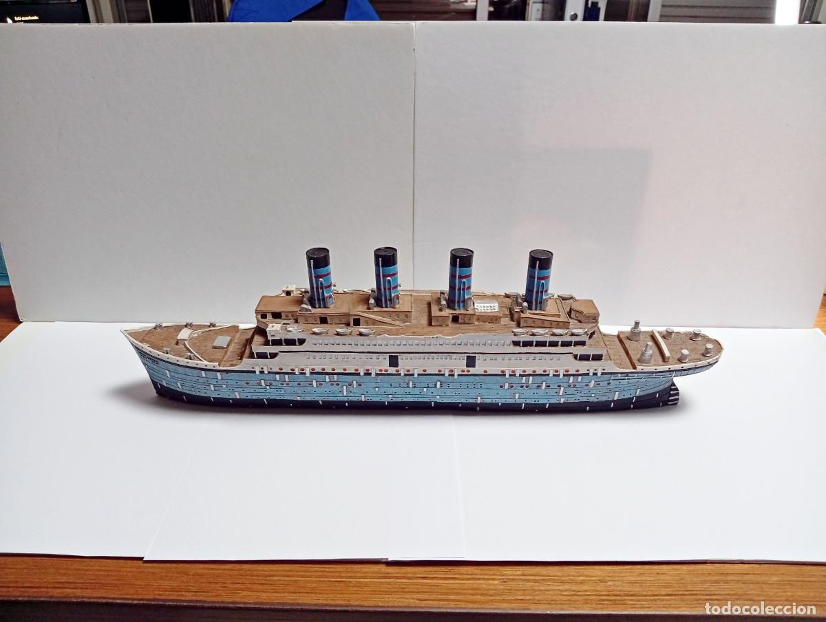 Coleccionismo: HUCHA TITANIC BARCO BUQUE TRANSATL&Aacute;NTICO CRUCERO AHORROS GUARDA MONEDAS MINIATURA SHIP R&Eacute;PLICA