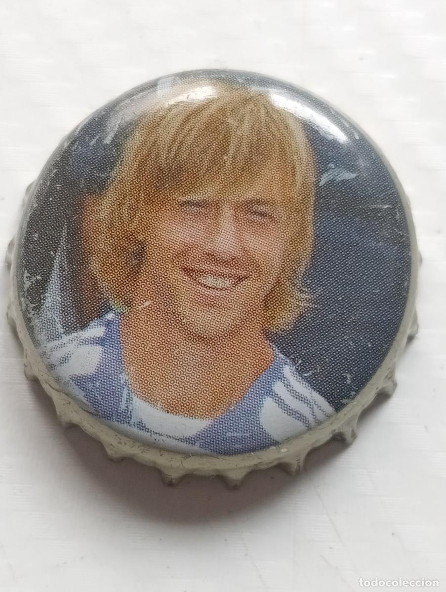Coleccionismo: CHAPAS CERVEZA MAHOU COLECCI&Oacute;N FUTBOLISTAS REAL MADRID , TAPA, MUELLE, TAP&Oacute;N , JUGADOR GUTI FUTBOL