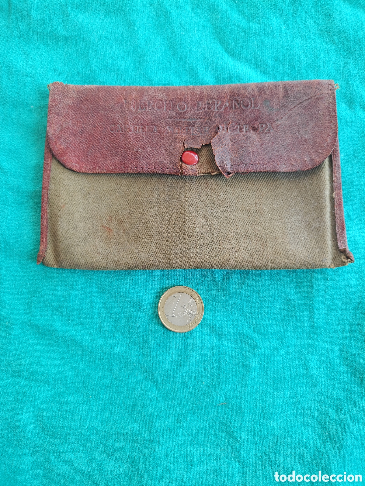 Coleccionismo: ANTIGUA FUNDA CARTERA PARA CARTILLA MILITAR EJ&Eacute;RCITO ESPA&Ntilde;OL
