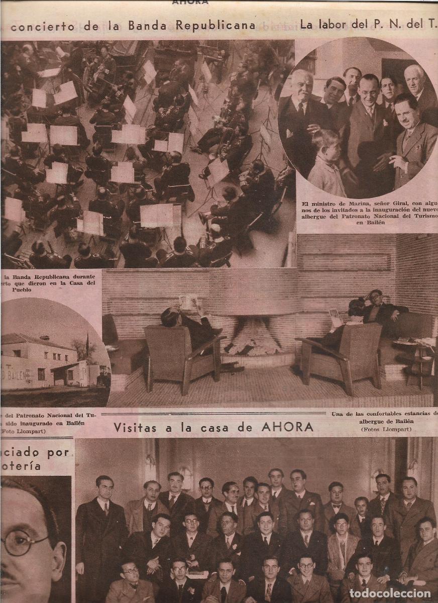 Coleccionismo: A&Ntilde;O 1933 RECORTE PRENSA INAUGURACION ALBERGUE DE BAILEN LABOR DEL PATRONATO NACIONAL DE TURISMO