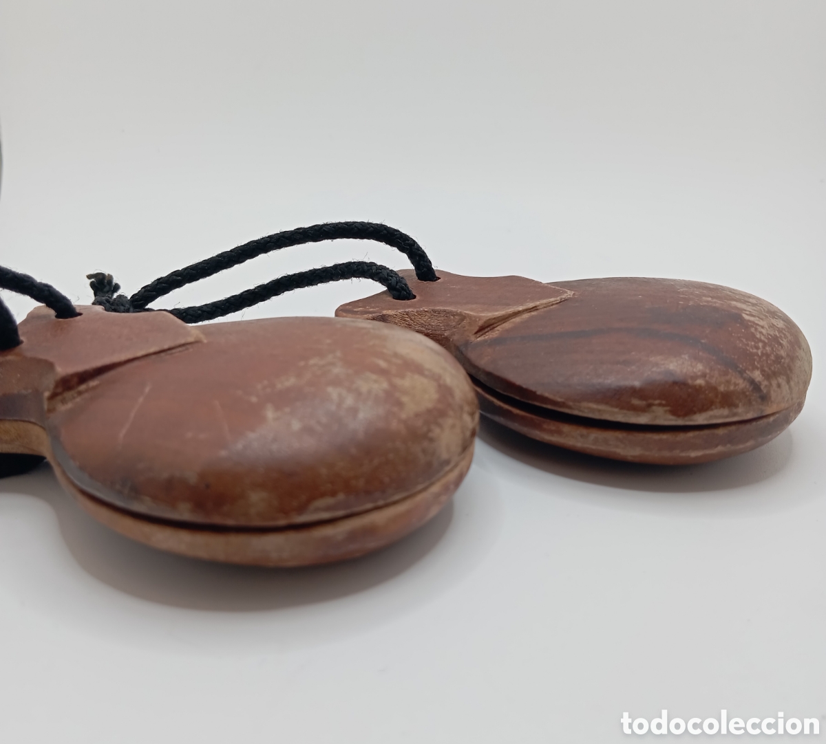 Coleccionismo: Casta&ntilde;uelas de madera hechas a mano - Foto 5