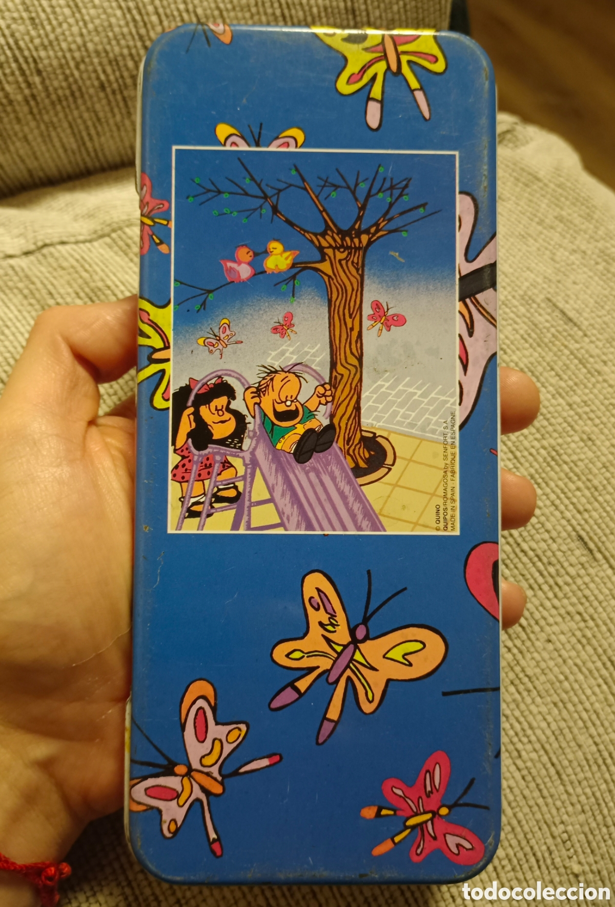 Coleccionismo: Estuche metalico Mafalda Quino made in spain