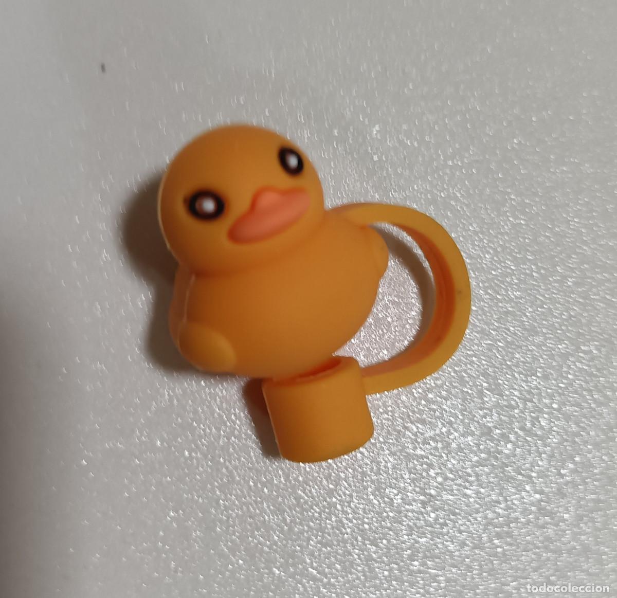 Coleccionismo: patito pato goma para tapar pajitas
