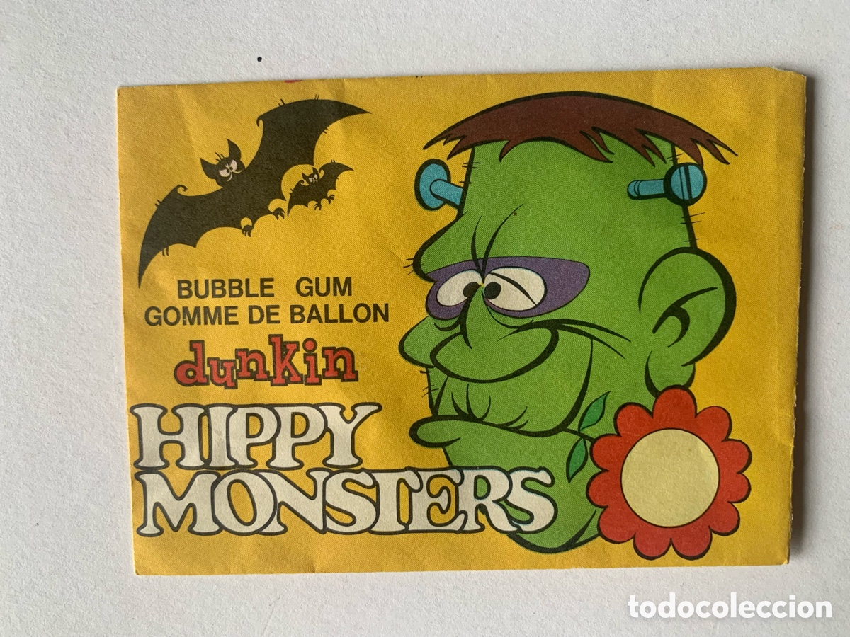 Coleccionismo: ANTIGUO SOBRE DE HIPPY MONSTERS DE DUNKIN. A&Ntilde;OS 60/70