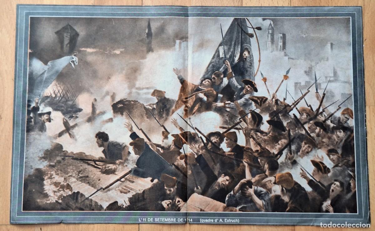 Coleccionismo: LAMINA D&acute;EL 11 SE SEPTEMBRE DE 1714 - QUADRO DE&acute;A. ESTRUCH - SUPLEM. CATALU&Ntilde;A RADIO A&Ntilde;O 1933
