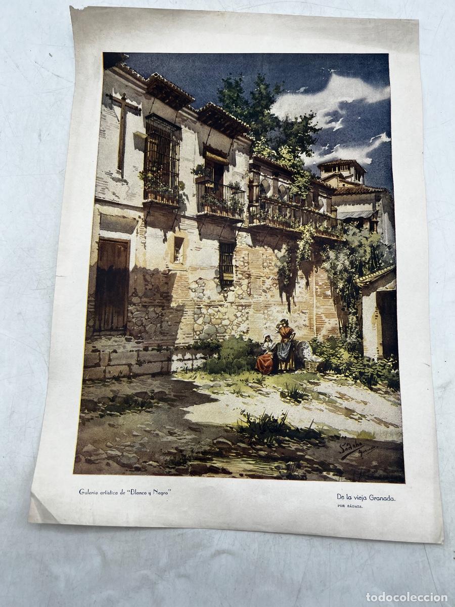 Coleccionismo: L&Aacute;MINA. DE LA VIEJA GRANADA. POR SADABA. GALER&Iacute;A ART&Iacute;STICA DE BLANCO Y NEGRO.