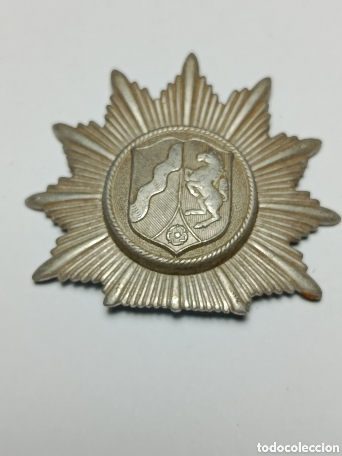 Coleccionismo: PLACA DE CHALECO DE LA POLIC&Iacute;A ALEMANA DE LA POSGUERRA, FABRICADA POR ASSMAN, RINE, WESTFALIA.