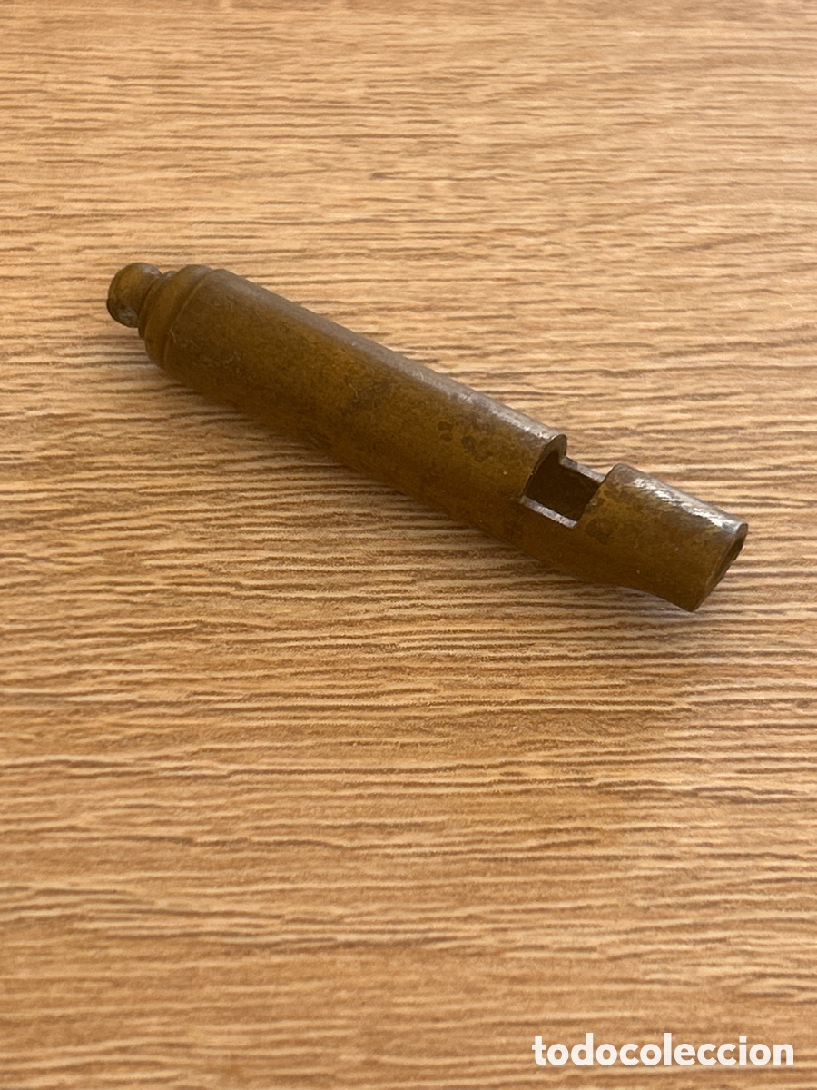 Coleccionismo: Antiguo silbato de bronce